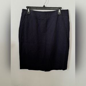 Merona navy wool skirt